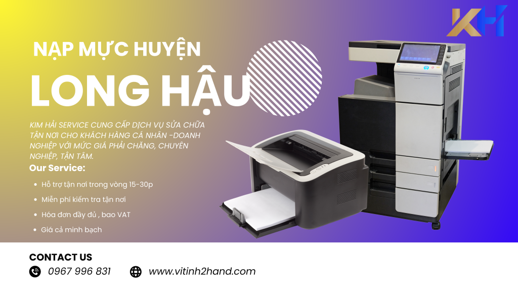 Nạp Mực Máy In Huyện Long Hậu