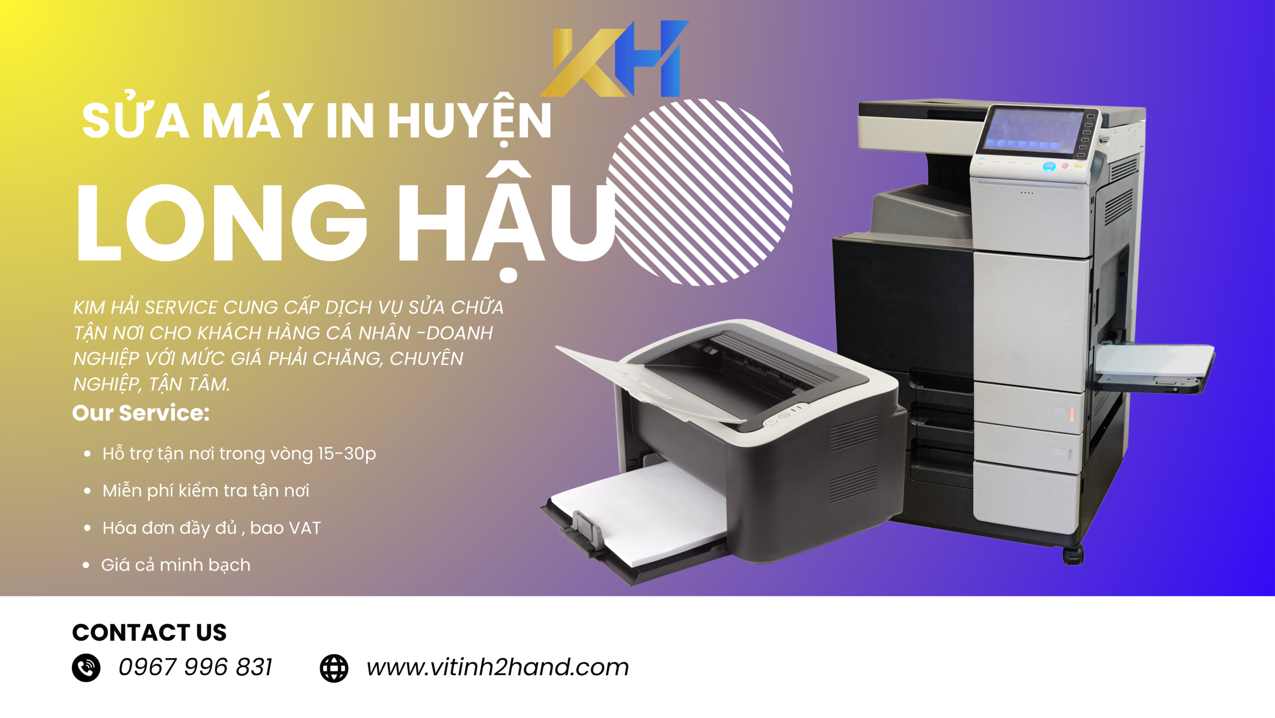 sửa máy in huyện long hậu